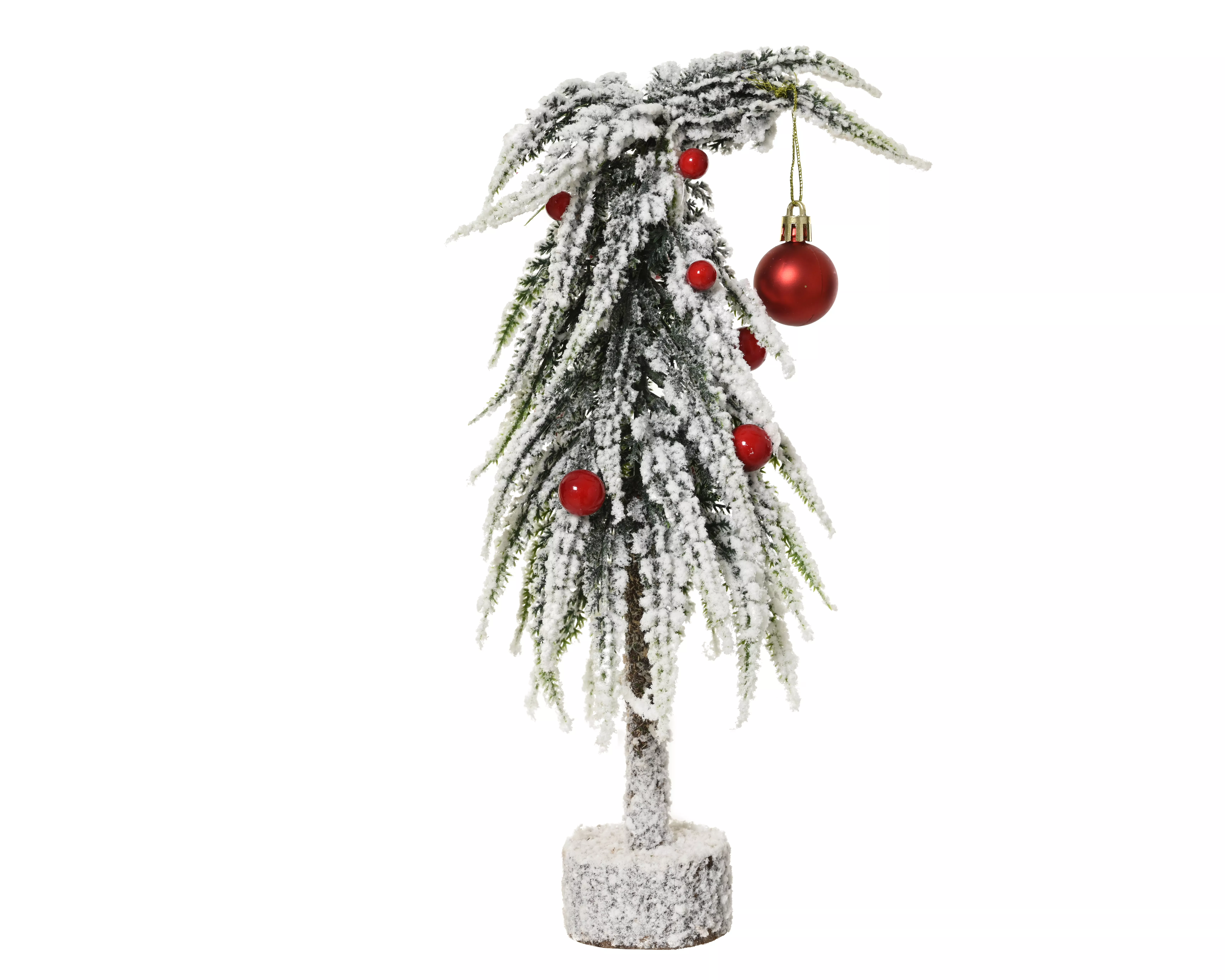 Mini Baum Ziepfel beschneit CHRISTMAS