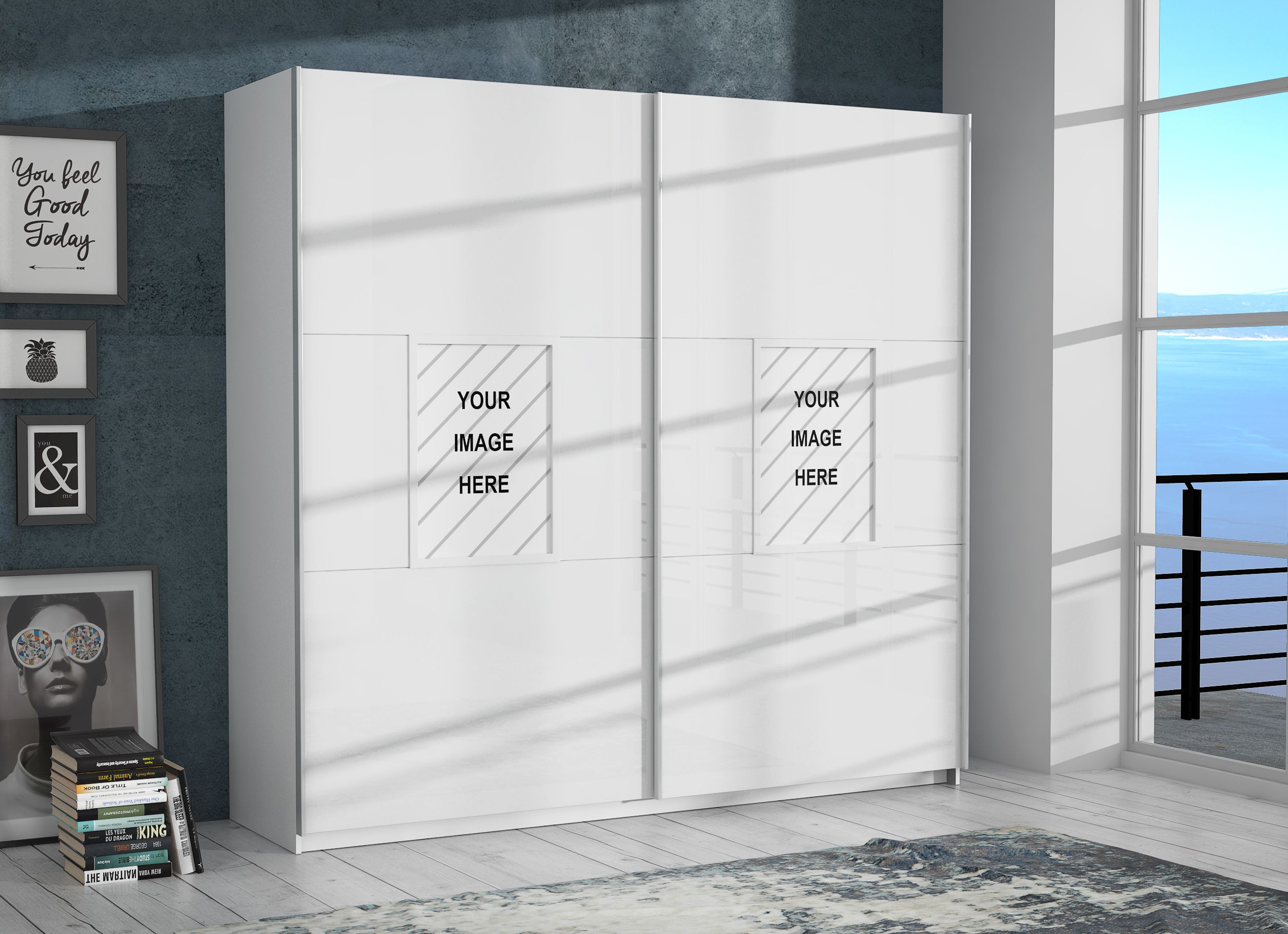 Schwebetürenschrank ALAZNE Schwebetürenschrank ALAZNE