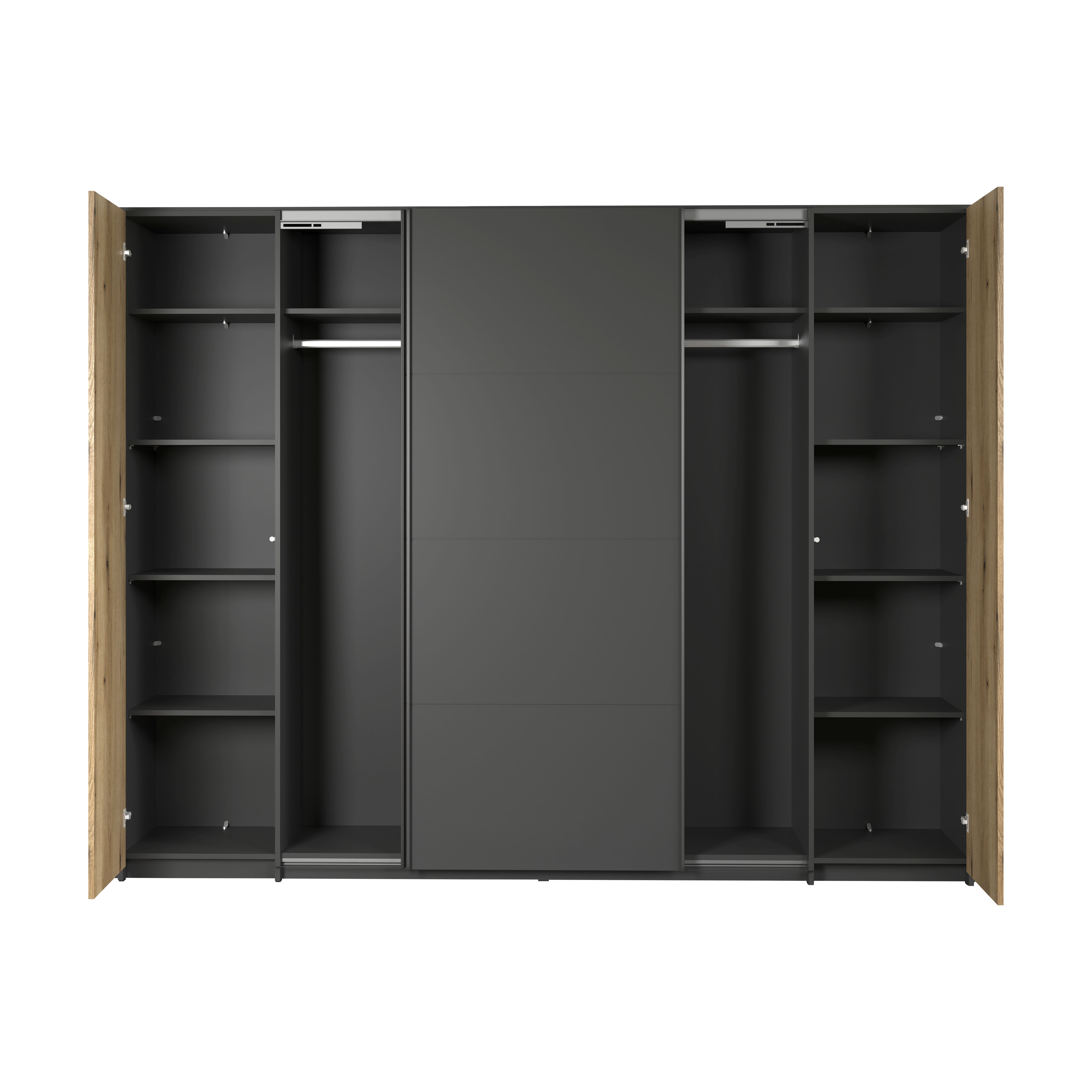 Dreh- und Schwebetürenschrank ESTEBAN