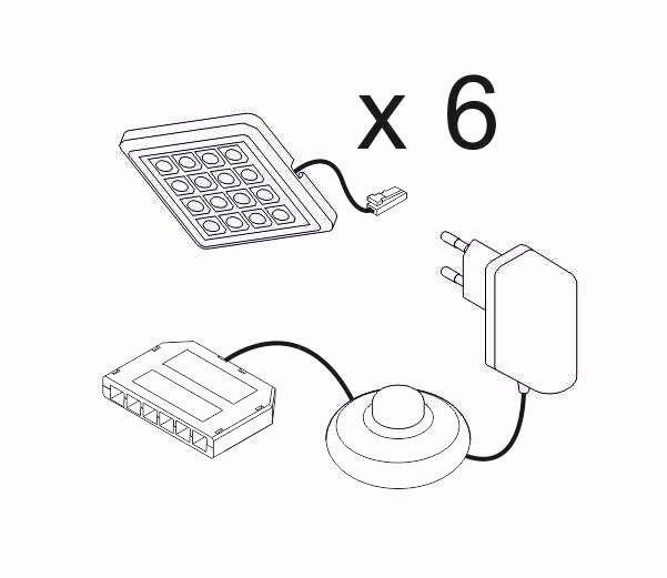LED-Unterbaubeleuchtung 35 BW LK 06