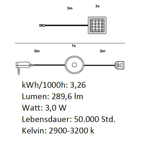 LED-Unterbauspot im 2-er Set CREEK/PRIME 1100-762-00