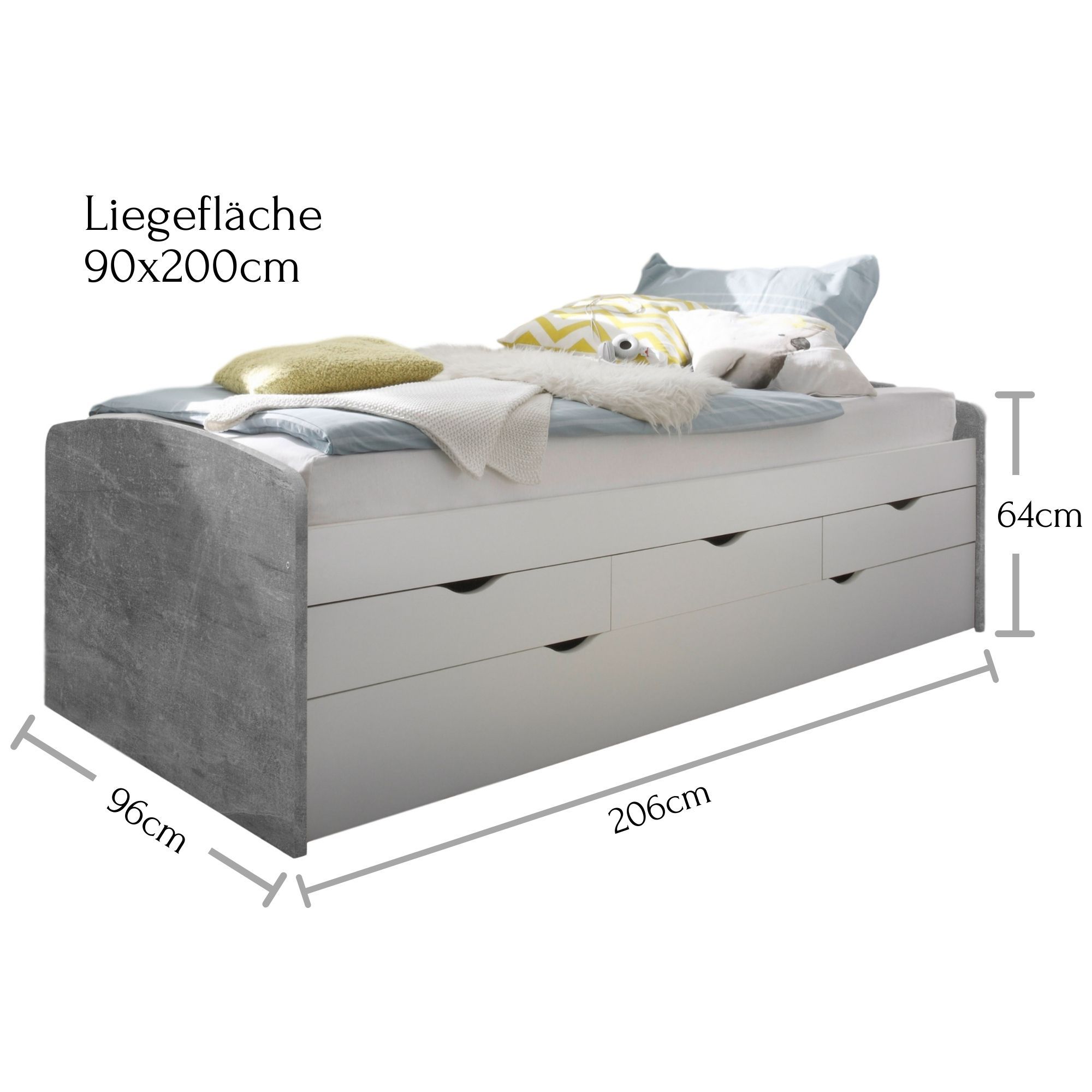KOJENBETT 90 x 200 cm NESSI