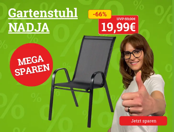MEGA sparen! Gartenstuhl NADJA