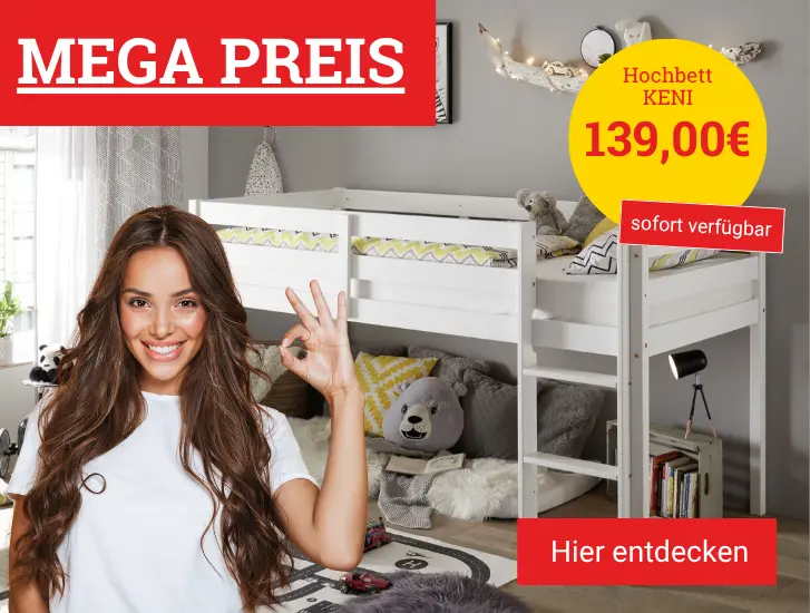 MEGA Preis! Hochebett KENI