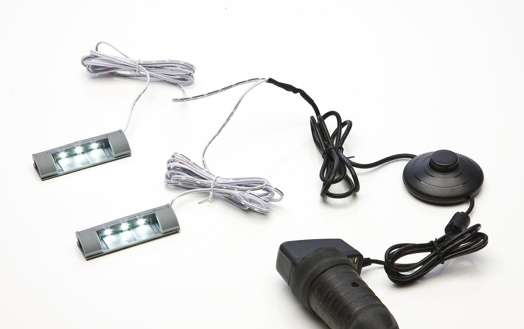 LED-Glaskantenbeleuchtung 2er-Set ZB4802W