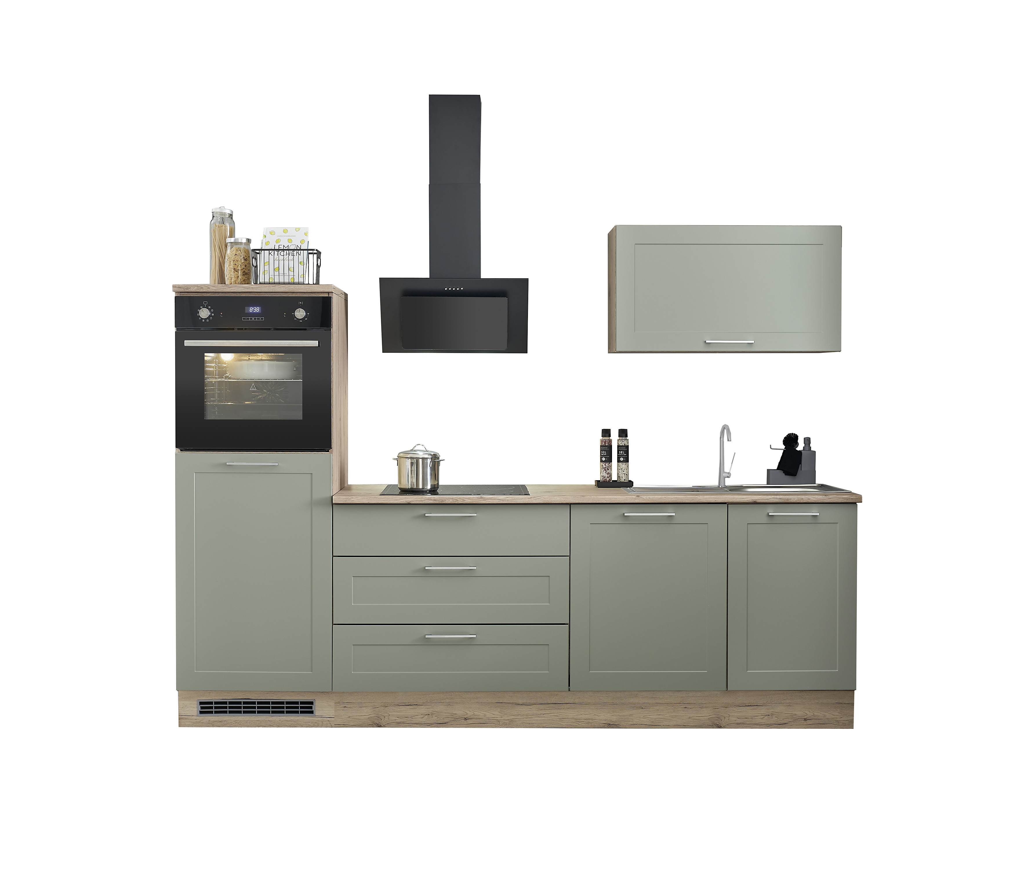 Küchenblock mit E-Geräten HASTINGS  (Zeile-Hochschrank) II Küchenblock mit E-Geräten HASTINGS  (Zeile-Hochschrank) II