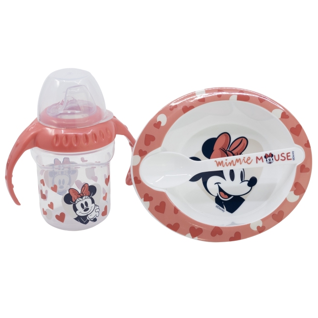 Baby Geschirrset 3tlg. Minnie Mouse BABY Baby Geschirrset 3tlg. Minnie Mouse BABY
