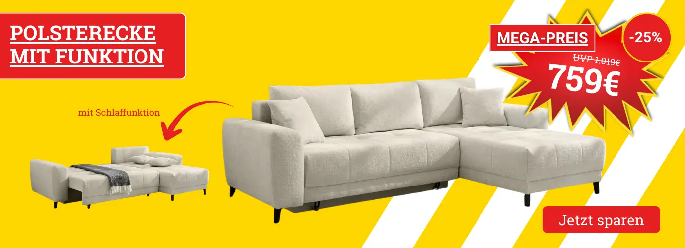 MEGA PREIS! Polsterecke mit Funktion BEVERLY