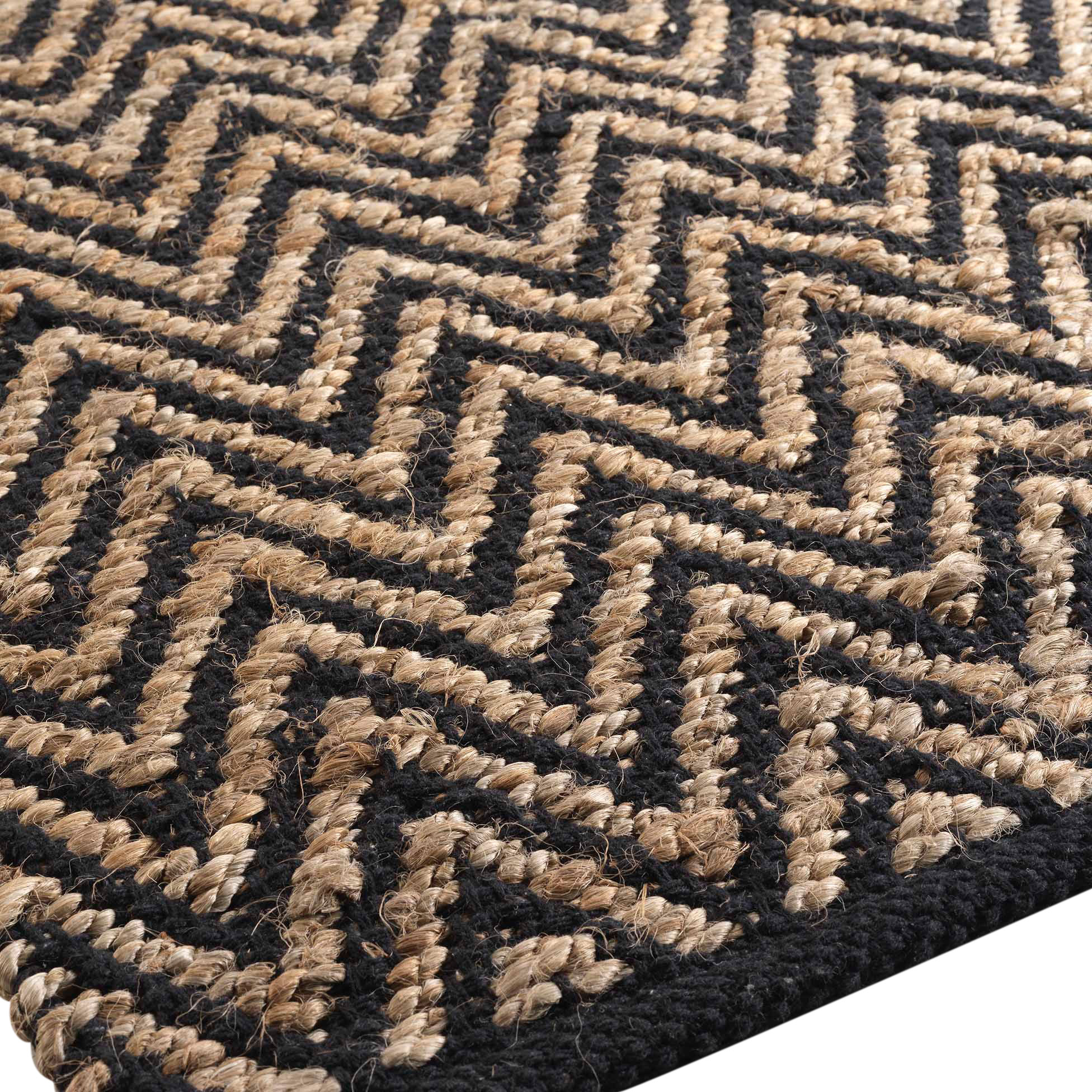 Teppich Jute 60x90cm ZIGZAG