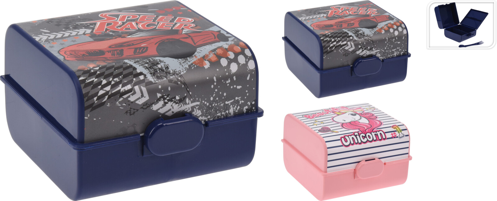 Lunchbox mit Gabel - Kindermotiv KITCHEN Lunchbox mit Gabel - Kindermotiv KITCHEN