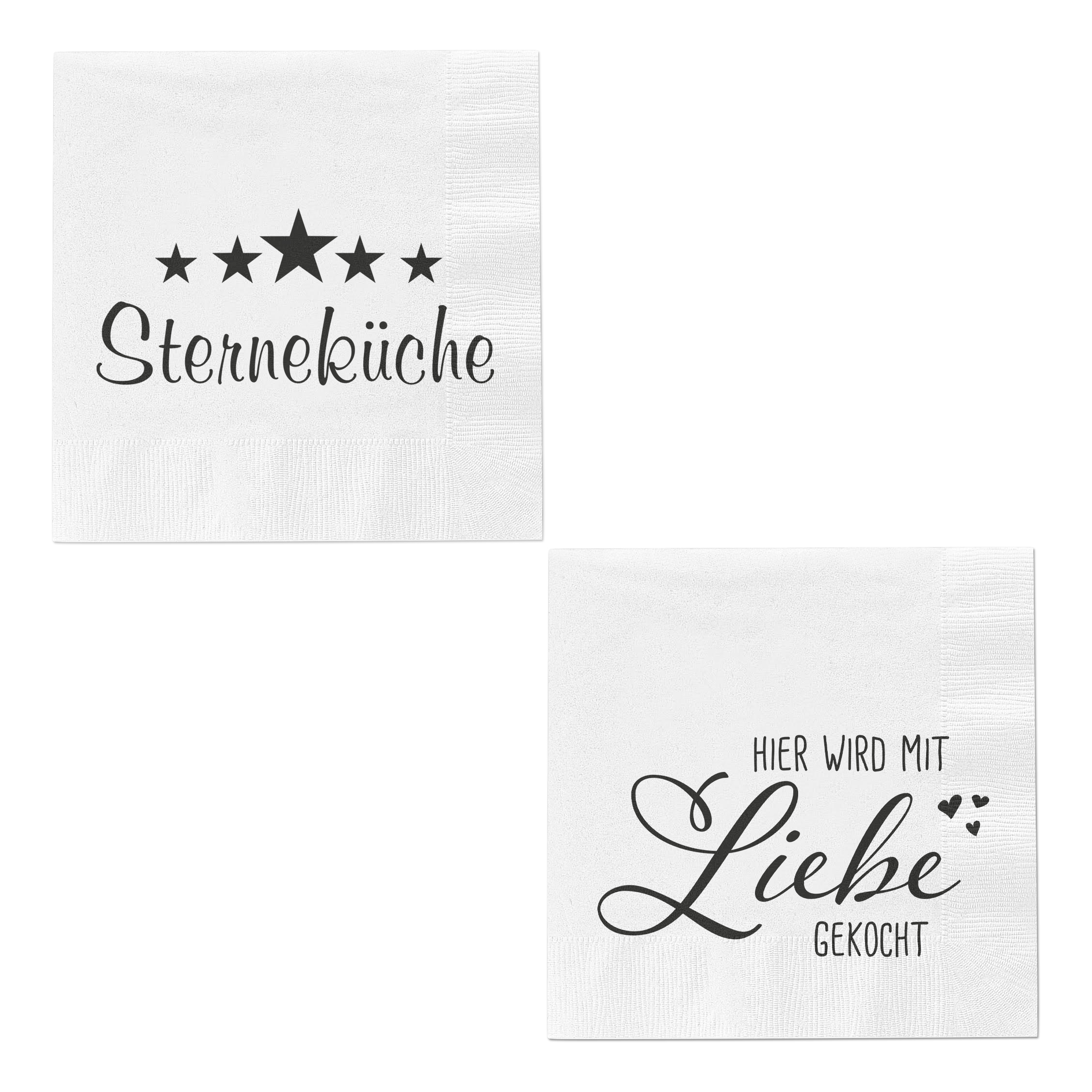 Servietten mit Spruch KITCHEN Servietten mit Spruch KITCHEN