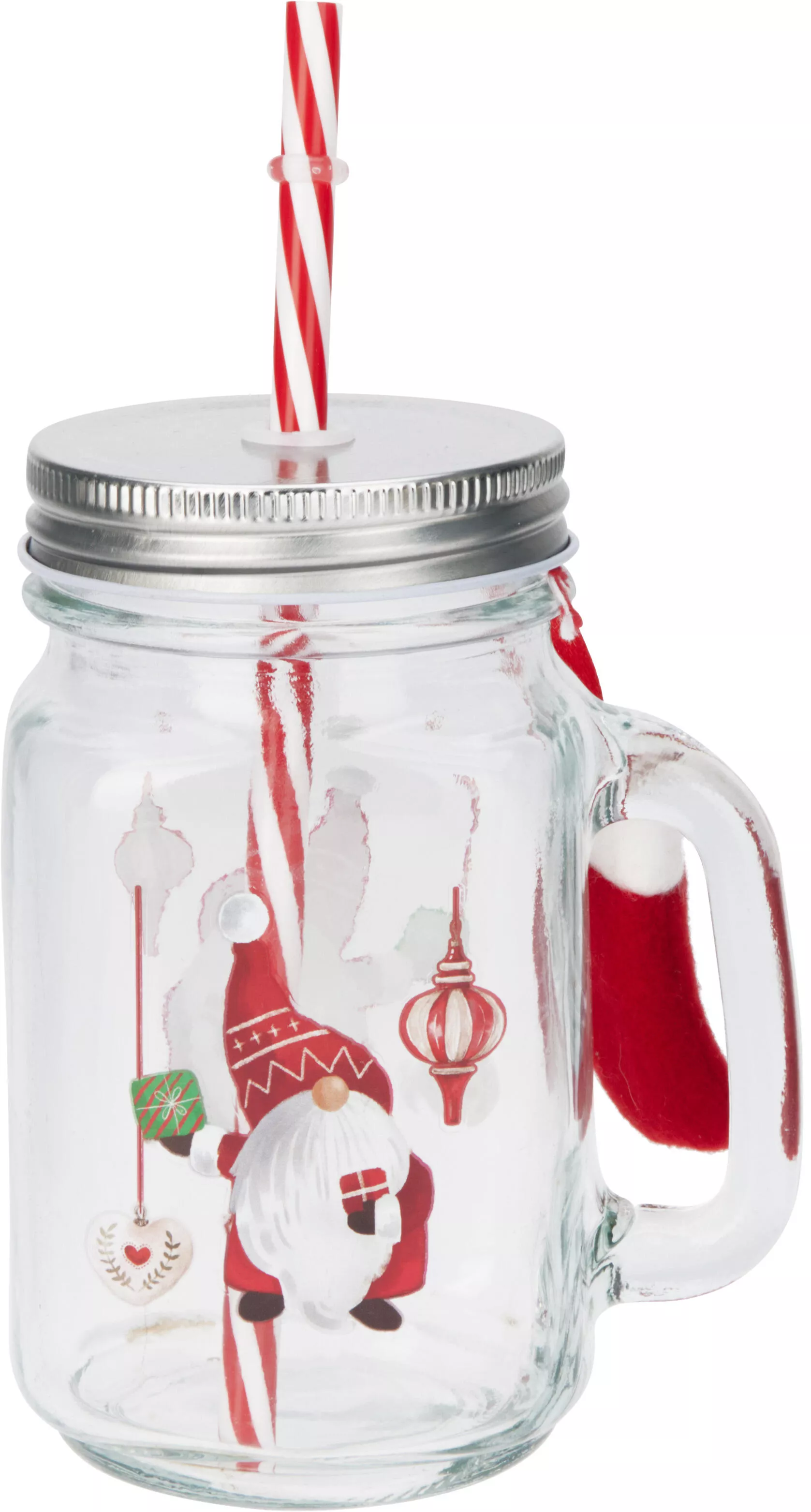Trinkbecher mit Strohhalm Wichtel CHRISTMAS Trinkbecher mit Strohhalm Wichtel CHRISTMAS