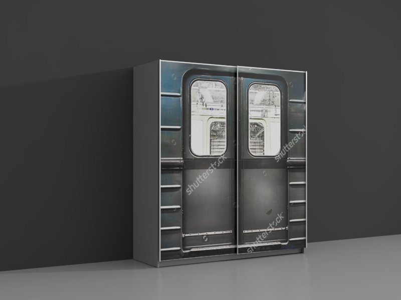 Schwebetürenschrank PLAKATO Metro