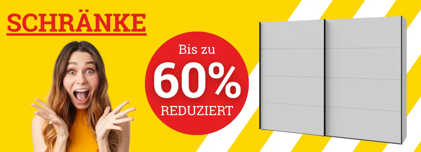Jetzt bis Schränke bis zu 60% reduziert Jetzt bis Schränke bis zu 60% reduziert