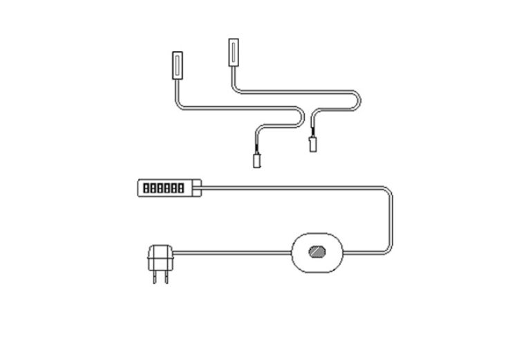 LED-Unterbauspot im 2-er Set MANGO 1100-768-00