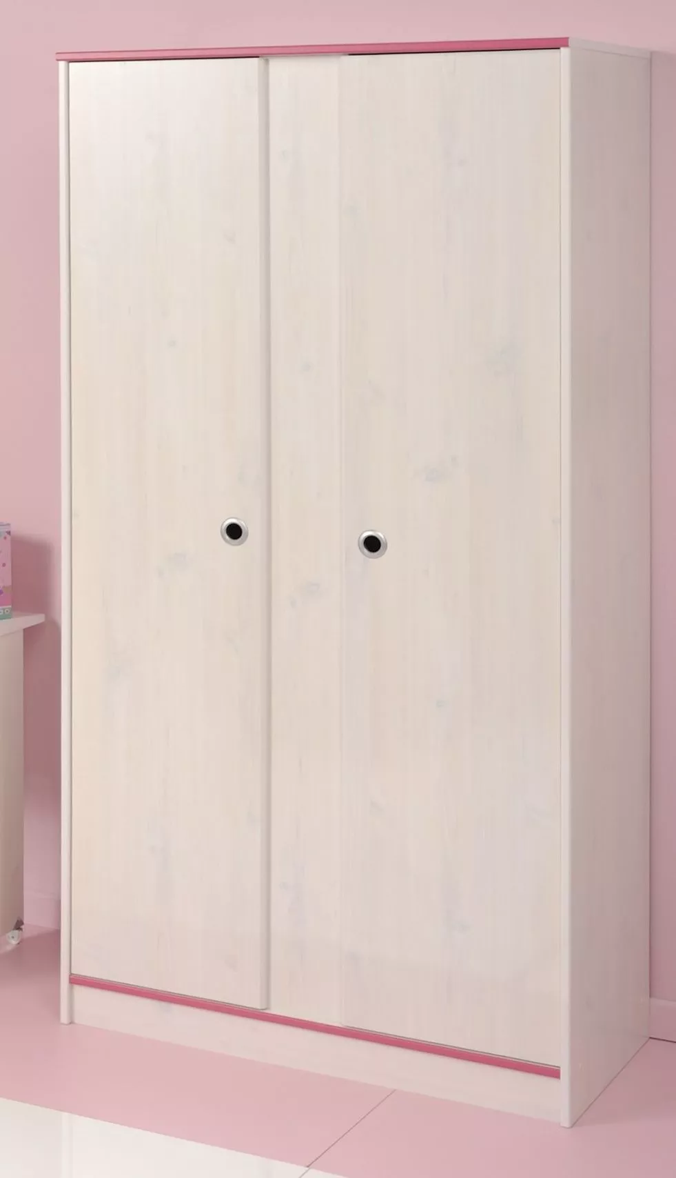 Kleiderschrank SMOOZY 11 | weiß-pink | 451688-1