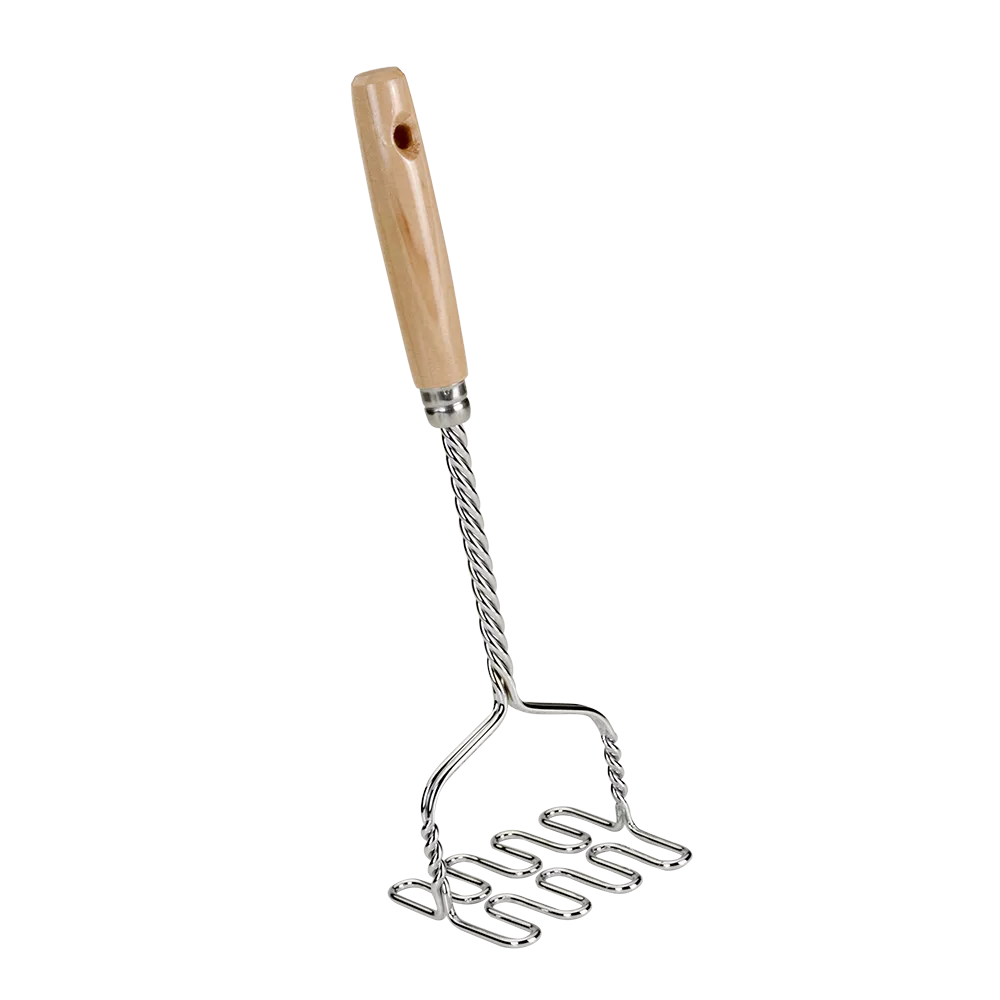 Metaltex Kartoffelstampfer Edelstahl - Traditionell Mit Holzgriff