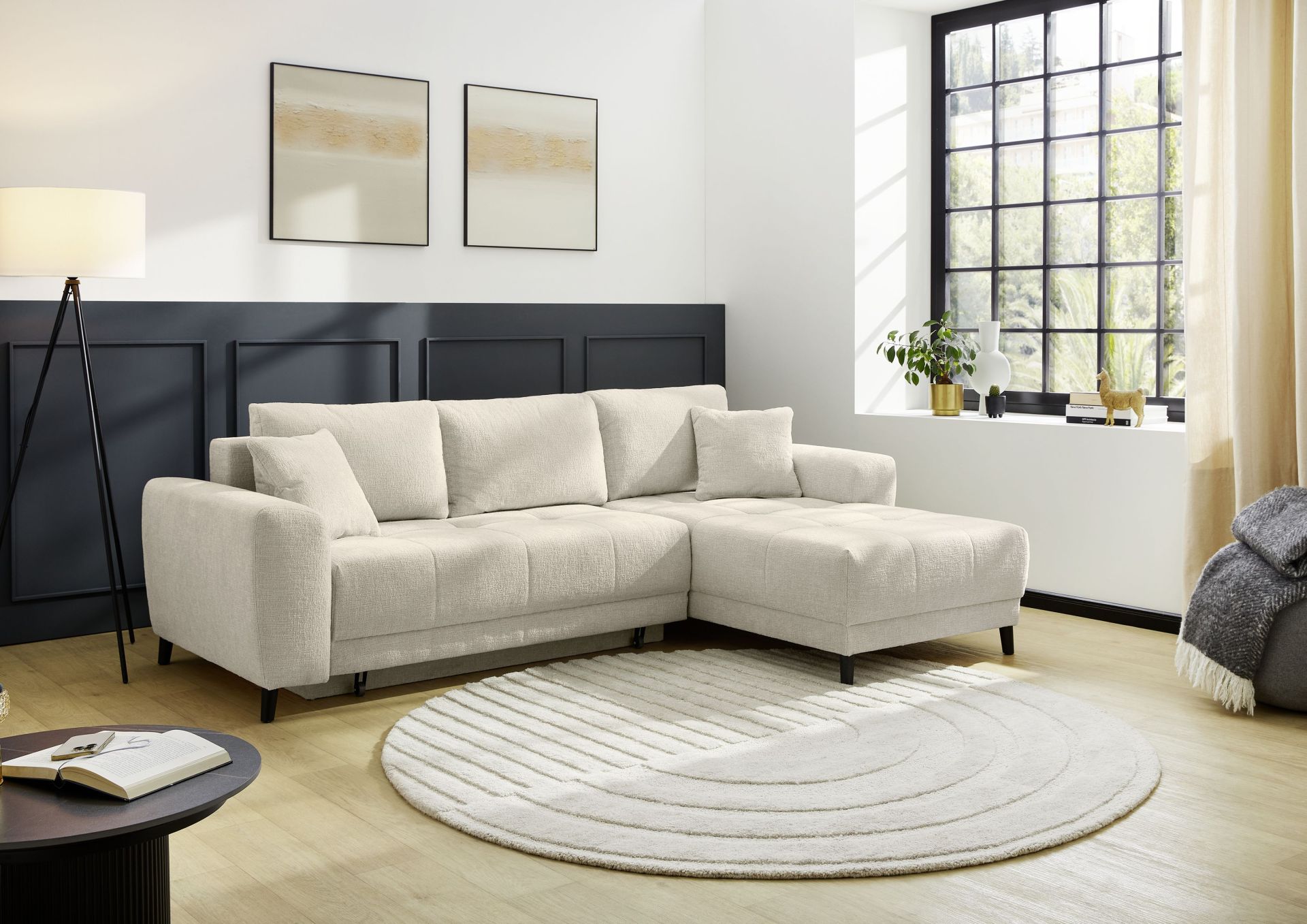 wohnlandschaft l form mit schlaffunktion
