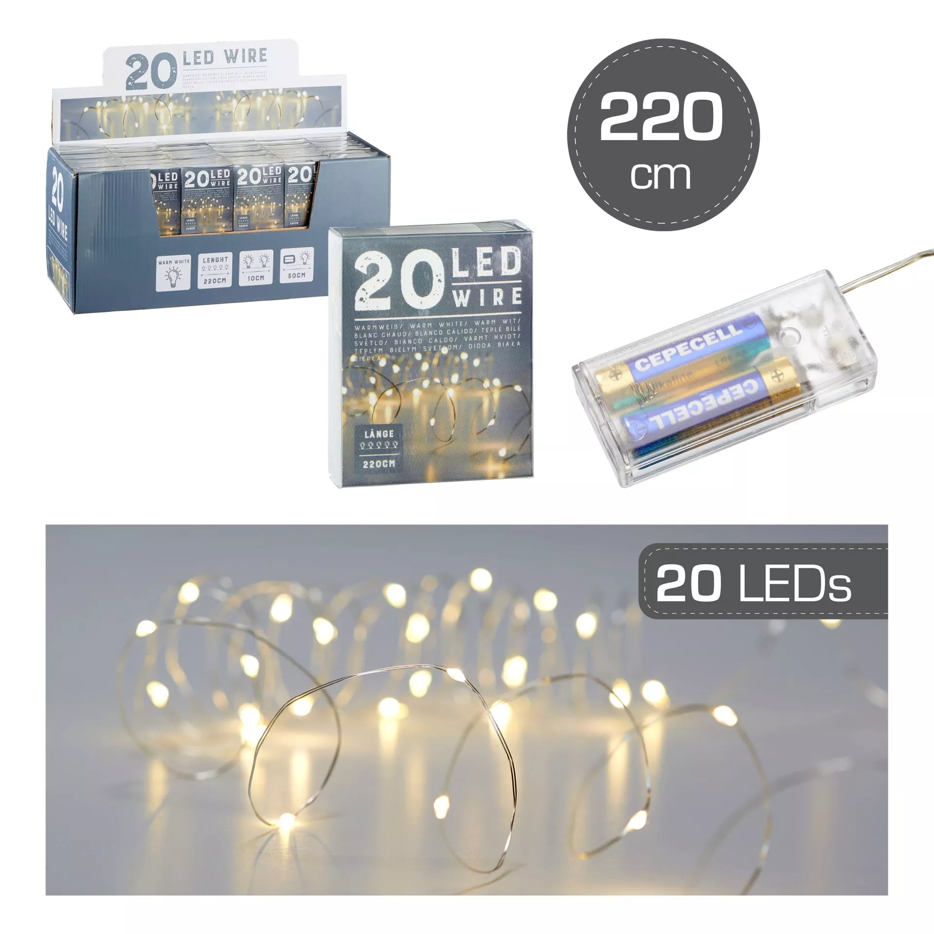 Mikro LED 20er Lichterkette | 520029-0
